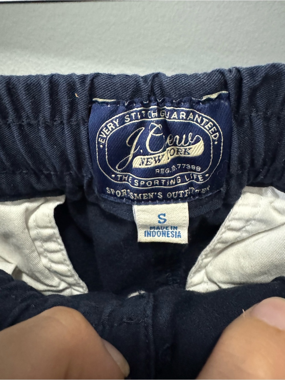 J.Crew Men's Navy Drawstring Pants - Small - Picture 3 of 6